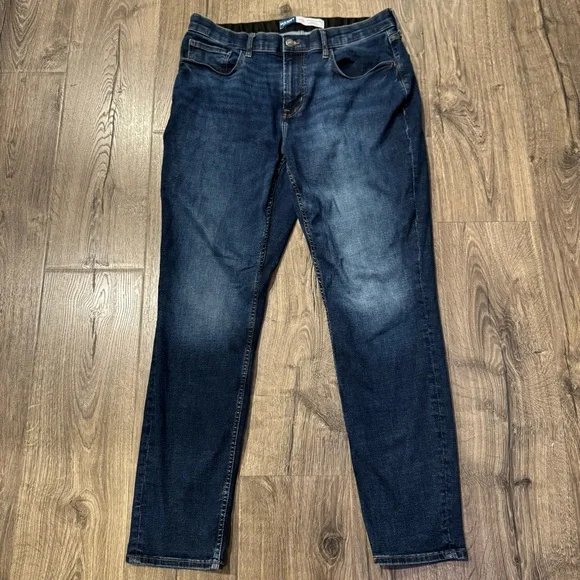 Old Navy Men's Black Blue Jeans bundle set of 3 size 36x32 athletic taper flex - Picture 8 of 11